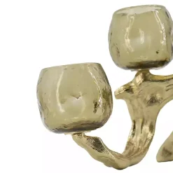 Outlet Kirklands Home Metal Driftwood Votive Candle Holder Gold