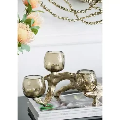 Outlet Kirklands Home Metal Driftwood Votive Candle Holder Gold