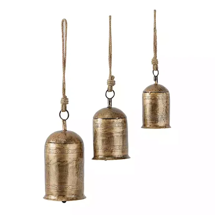 Best Kirklands Home Metal Hanging Bells, Set of 3 Gold