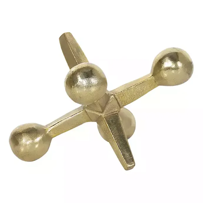 Sale Kirklands Home Metal Jack Sculpture Gold