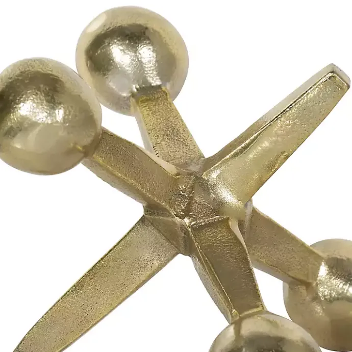 Sale Kirklands Home Metal Jack Sculpture Gold