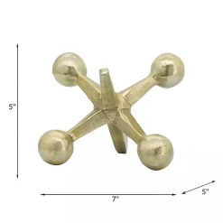 Sale Kirklands Home Metal Jack Sculpture Gold