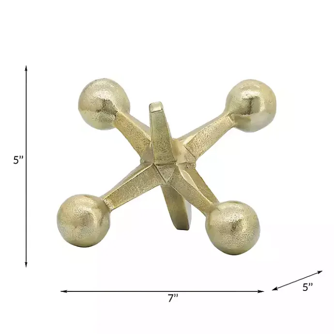 Sale Kirklands Home Metal Jack Sculpture Gold