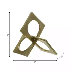 New Kirklands Home Metal Linked Squares Sculpture Gold