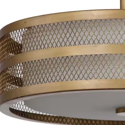 Kirklands Home Metal Mesh Flush Mount Light Gold