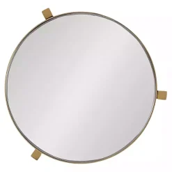 Clearance Kirklands Home Metal Mirrored Tabletop Aguilar Drink Table Gold