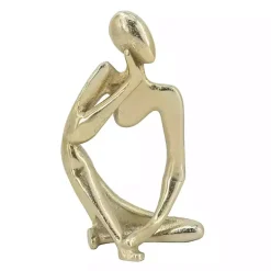 Discount Kirklands Home Metal Pondering Figure II Sculpture Gold
