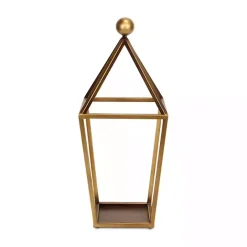 Best Kirklands Home Metal Pyramid Top Lantern Gold