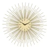 Best Kirklands Home Gold Metal Sunburst Wall Clock