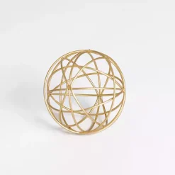 Discount Kirklands Home Gold Metal Wire Orb, 4 in.
