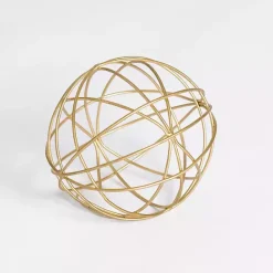 Best Kirklands Home Gold Metal Wire Orb, 5 in.