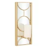 Hot Kirklands Home Gold Mirrored Geometric Sconce