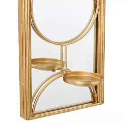 Hot Kirklands Home Gold Mirrored Geometric Sconce
