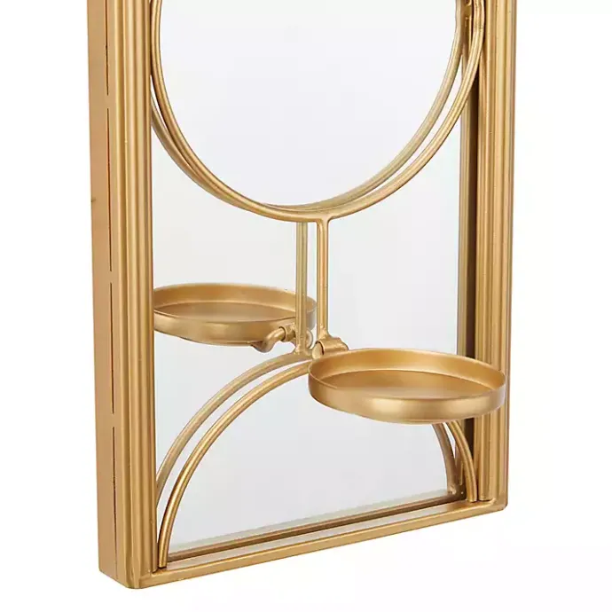 Hot Kirklands Home Gold Mirrored Geometric Sconce