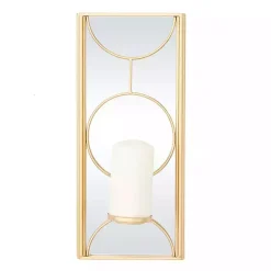 Hot Kirklands Home Gold Mirrored Geometric Sconce