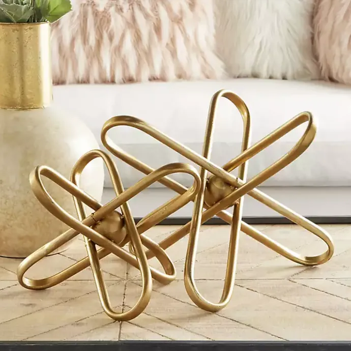 New Kirklands Home Modern Burst 2-pc. Decorative Sculpture Set Gold