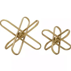 New Kirklands Home Modern Burst 2-pc. Decorative Sculpture Set Gold