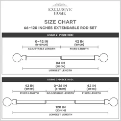 Discount Kirklands Home Gold Open Sphere Curtain Rod, 120 in.