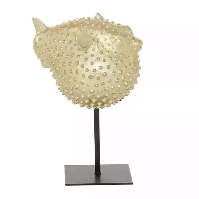 Best Kirklands Home Gold Puffer Fish Sculpture