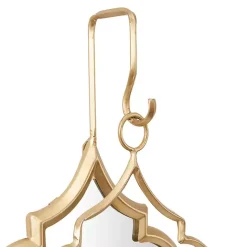 Sale Kirklands Home Quatrefoil Mirrored Wall Sconce Gold