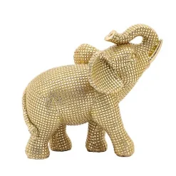Hot Kirklands Home Resin Elephant Figurine Gold