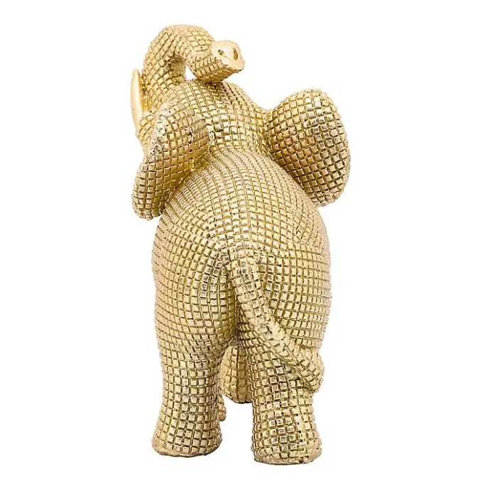 Hot Kirklands Home Resin Elephant Figurine Gold