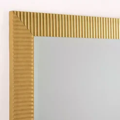 Discount Kirklands Home Gold Ribbed Devin Profile Leaner Mirror