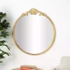 Best Kirklands Home Gold Round Baroque Wall Mirror