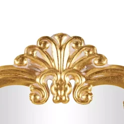 Best Kirklands Home Gold Round Baroque Wall Mirror