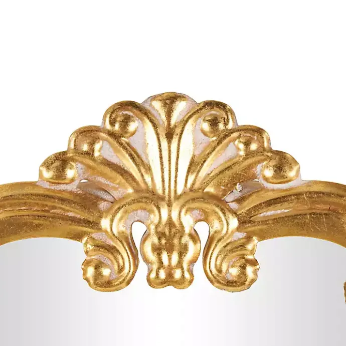 Best Kirklands Home Gold Round Baroque Wall Mirror