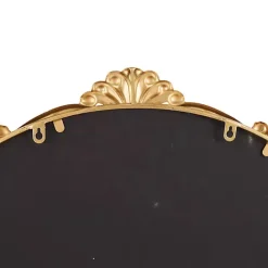 Best Kirklands Home Gold Round Baroque Wall Mirror