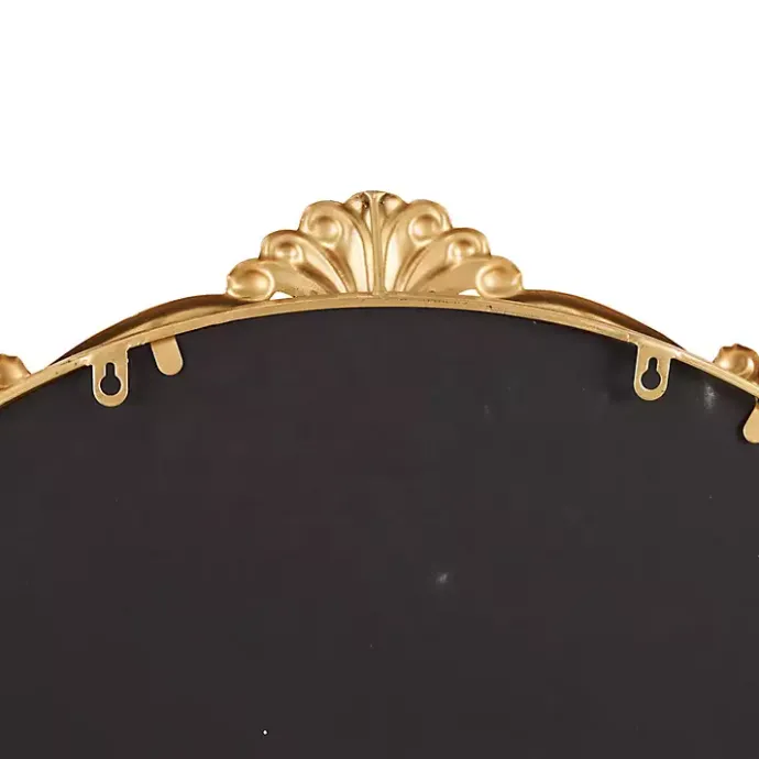 Best Kirklands Home Gold Round Baroque Wall Mirror