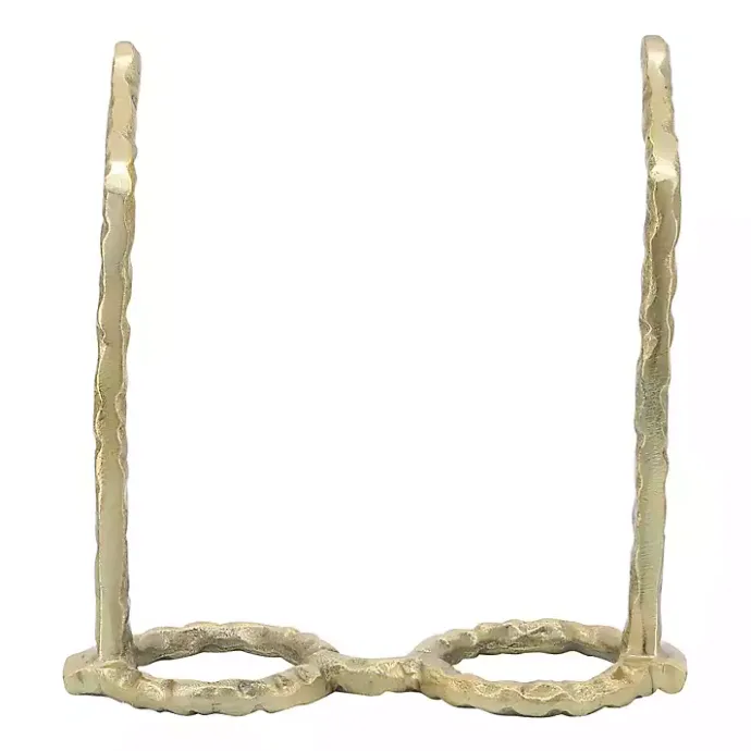 Kirklands Home Round Eye Glasses Sculpture Gold