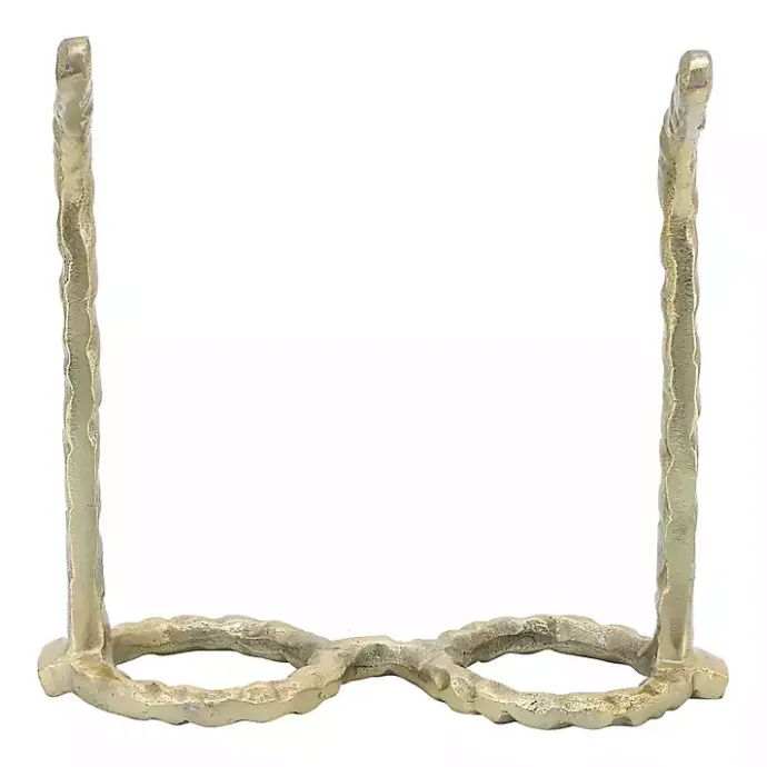 Kirklands Home Round Eye Glasses Sculpture Gold