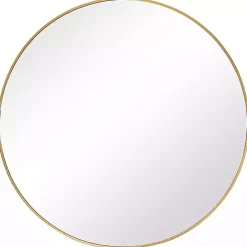 Best Kirklands Home Gold Round Simple Frame Large Wall Mirror