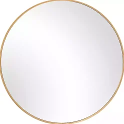 Online Kirklands Home Round Simple Frame Medium Wall Mirror Gold