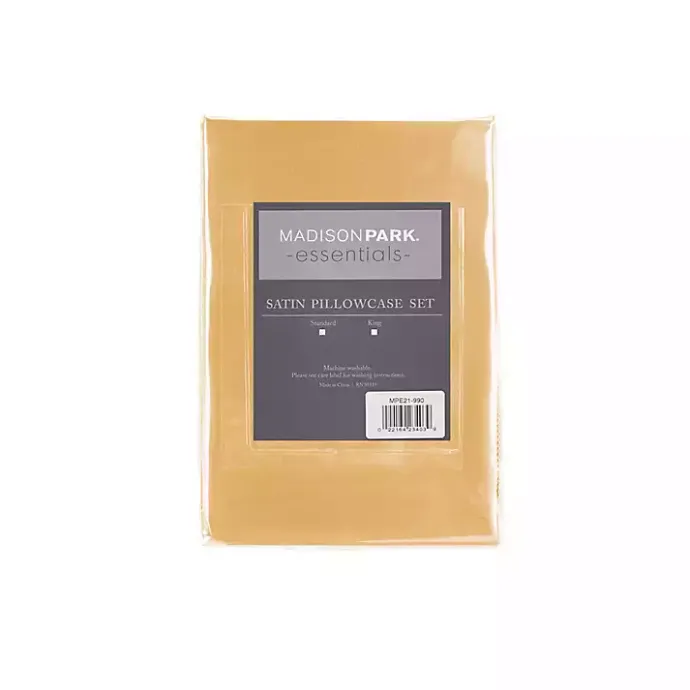 Kirklands Home Satin King 2-pc. Pillow Case Set Gold