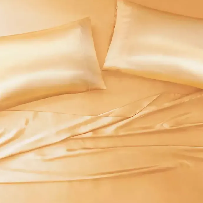 Kirklands Home Satin King 2-pc. Pillow Case Set Gold