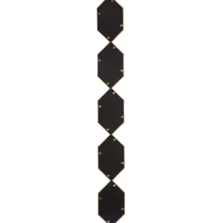 Best Kirklands Home Slim Stacked Hexagons Wall Mirror Gold