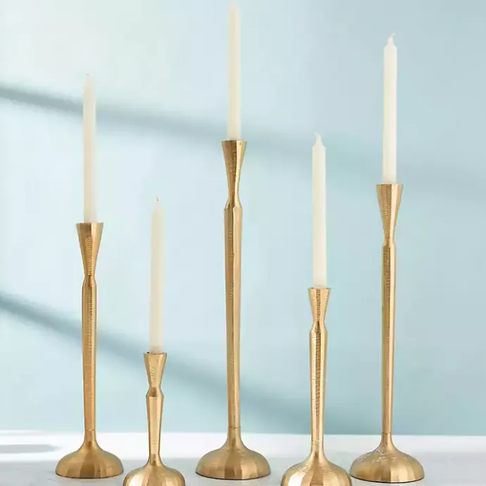Clearance Kirklands Home Slim Taper Candle Holder, 16 in. Gold