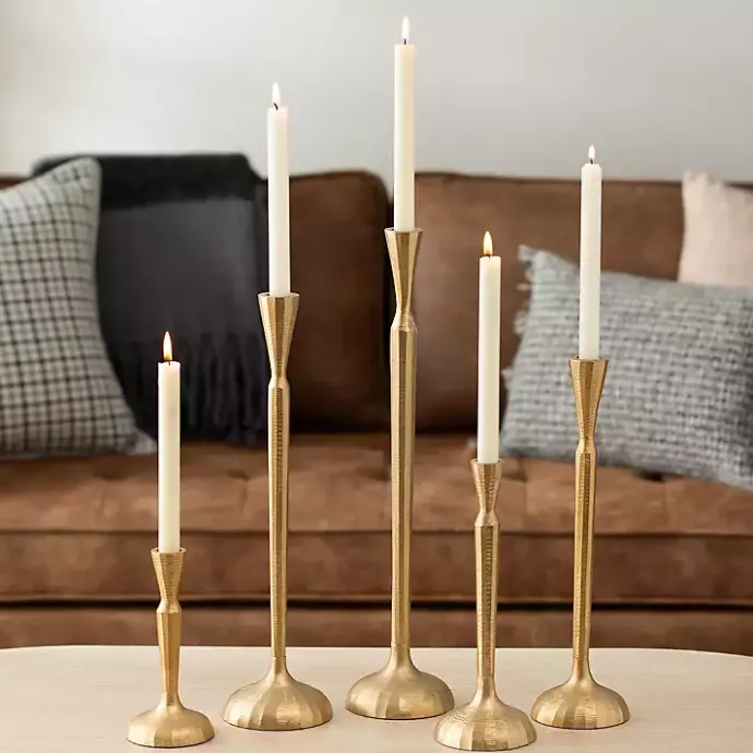 Clearance Kirklands Home Slim Taper Candle Holder, 16 in. Gold