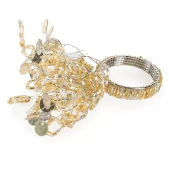 Outlet Kirklands Home Sparkle Napkin Rings, Set of 6 Gold