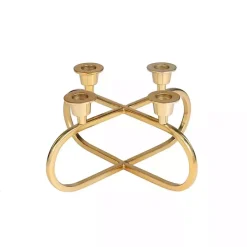 Discount Kirklands Home Stainless Steel Geometric Candle Holder Gold