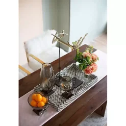 Hot Kirklands Home Gold Tipped Walnut Wood Glass Bowl