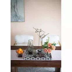 Hot Kirklands Home Gold Tipped Walnut Wood Glass Bowl