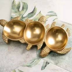 Sale Kirklands Home Turtle Vanity Tray Gold