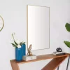 Sale Kirklands Home Gold Wood Rectangular Wall Mirror, 24x40 in.