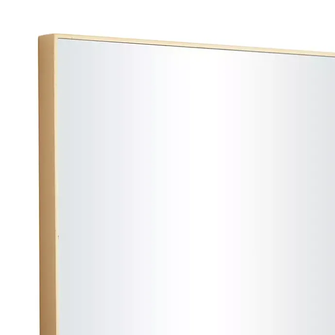 Sale Kirklands Home Gold Wood Rectangular Wall Mirror, 24x40 in.
