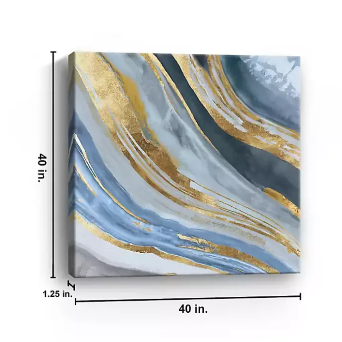 New Kirklands Home Golden Agate II Giclee Canvas Art Print, 40x40 in.