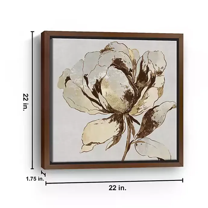 Best Kirklands Home Golden Blossom II Framed Canvas Art Print